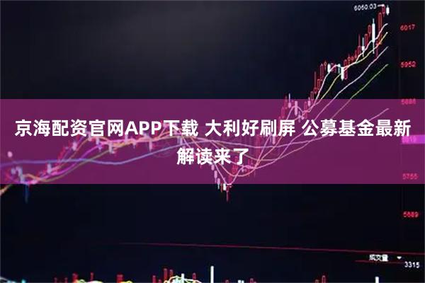 京海配资官网APP下载 大利好刷屏 公募基金最新解读来了