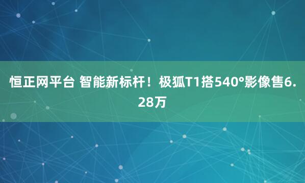 恒正网平台 智能新标杆！极狐T1搭540°影像售6.28万