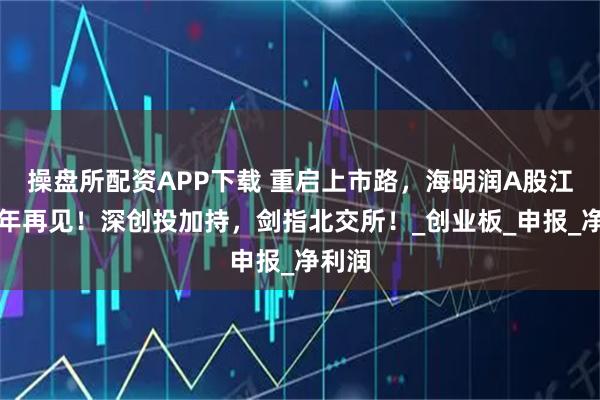 操盘所配资APP下载 重启上市路，海明润A股江湖十年再见！深创投加持，剑指北交所！_创业板_申报_净利润